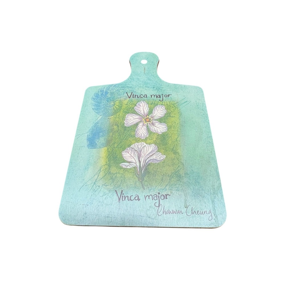 Kelsey Quality Melamine Cutting Board Vinca Major Floral Design Made in England